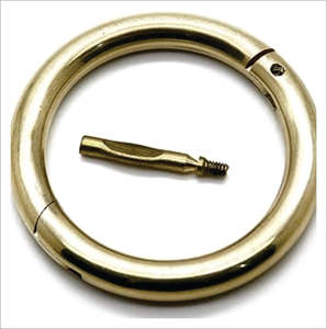 เครื่องมือสัตวแพทย์คุณภาพสูง ห่วงจมูกวัว ห่วงจมูกวัวสแตนเลสแบบกำหนดเอง - Product Image 2