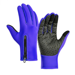 Gants de sport d'extérieur épaissis pour l'automne et l'hiver, imperméables, compatibles avec les écrans tactiles, pour le cyclisme, gants chauds pour la conduite en extérieur - Product Image 1