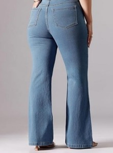 Abdul Royal World Export Women's <b>Boot</b> Cut Denim Jeans Cotton Fabric Eco-Friendly Color Fade Proof Mid Waist Regular Fit Vintage - Product Image 2