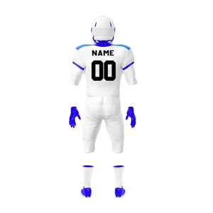 Uniformes de football américain personnalisés en gros, sublimés, 100% polyester, ensemble short et pantalon grande taille pour adultes, fabricant et fournisseur OEM - Product Image 2