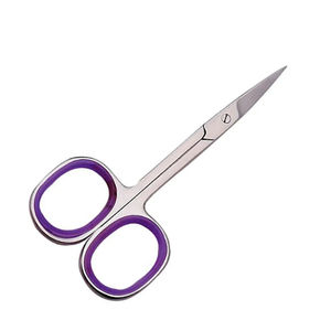 Wholesale Customizable Nail Scissors Ceramic for <b>Makeup</b> Manicure Stainless Steel Curved Blades Sharp Tip Cuticle Application - Product Image 2