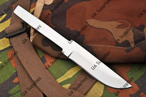 มีดคุณภาพสูงขายดี UA Supplies 1095 เหล็กกล้าคาร์บอน สำหรับกิจกรรมกลางแจ้ง ตั้งแคมป์ ล่าสัตว์ แบบดรอปพอยต์ ฮาล์ฟแทงค์ - Product Image 5