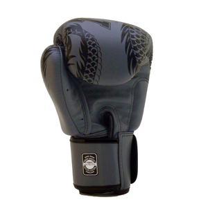Guantes Negros Estampados con Cierre de Velcro Marrón, los Más Vendidos, para Entrenamiento de MMA y Sanda, de Cuero Sintético Ligero, Personalizables - Product Image 3