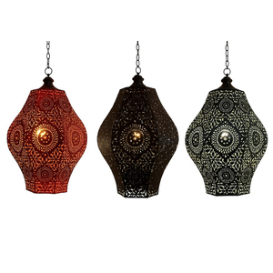 Meilleures ventes : Lampe suspendue moderne en métal, design perforé rond, éclairage intérieur pour la maison, décoration pour le salon. - Product Image 2