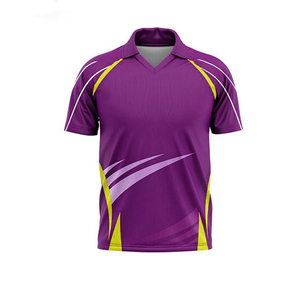 Professional Customized High Quality Light Weight Sports Wear Half Sleeves Cricket Uniform - Product Image 3