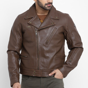 Chaqueta de Cuero de Alta Calidad para Motociclistas, Diseño con Cuello de Solapa, Chaqueta de Motocicleta Royal Cruiser con Cinco Bolsillos - Product Image 1