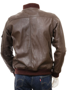 เสื้อแจ็คเก็ตหนังแท้ขายส่งสำหรับผู้ชาย ผลิตตามสั่งจากปากีสถาน - Product Image 2