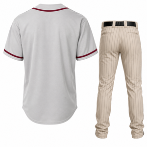Uniforme de baseball et de softball sur mesure, 100% polyester, pour hommes adultes, respirant, anti-transpiration, anti-bactérien, manches courtes - Product Image 5