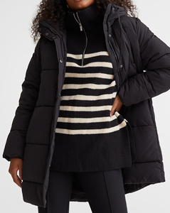 Plain Loose Dyed Embroidery Puffer <b>Jacket</b> Casual Thick Warm Waterproof Coat Cheap Price <b>Women</b> Streetwear Hooded Winter <b>jacket</b> - Product Image 5