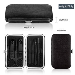 Kit de manucure et pédicure personnalisé avec logo, coupe-ongles et coupe-cuticules en acier inoxydable de qualité, vente chaude de l'usine OEM - Product Image 2