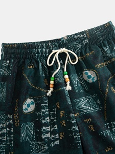 Men's Relaxed Fit Casual <b>Shorts</b> Streetwear Drawstring Elastic Waist Lightweight Summer Style Wholesale <b>Shorts</b> For Men OEM Print - Product Image 5