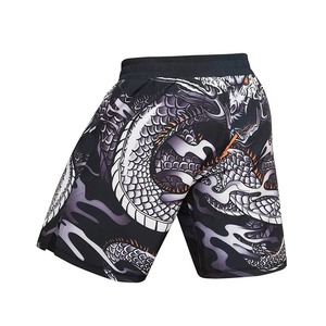 Shorts MMA pour hommes, polyester sublimé, légers, durables, professionnels, pour la salle de sport, la lutte, taille élastique, confortables, entraînement MMA - Product Image 6