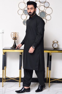 Men Premium Traditional Cotton Shalwar Kameez Soft Breathable Fabric Comfortable Casual Clothing - Product Image 1