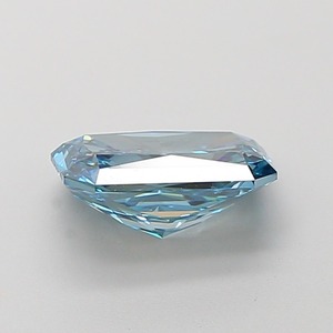 Diamant CVD bleu vif fantaisie taille radiant, clarté VS1, polissage excellent, pierre précieuse de laboratoire pour création de bijoux - Product Image 2