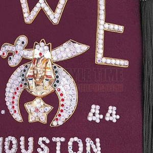 Gorro Fez Masónico Profesional para Funciones de Logia, Gorro Fez Masónico Rojo Tradicional con Bordado - Product Image 6