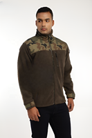 Veste de terrain camouflage pour homme ODM/OEM, col montant, fermeture éclair sur le devant, poignets ajustables, design personnalisable, respirante, séchage rapide