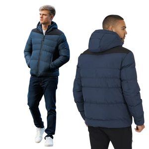 Hot Sale Men's Quilted Puffer <b>Jacket</b> Men Outdoor Clothing <b>Padded</b> Winter Coat Fashion Custom Private Label Puffer <b>Jacket</b> - Product Image 2