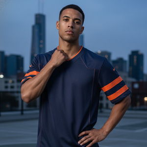 Maillot de football américain sur mesure, impression personnalisée du logo et du numéro de l'équipe, tissu polyester durable sublimé, vêtements de sport fabriqués en usine - Product Image 5