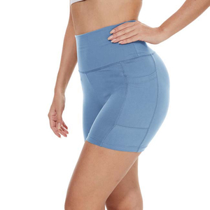 Shorts Deportivos de Yoga para Mujer, Cintura Alta, Elásticos, para Fitness, Gimnasio, Running, Ropa Deportiva Activa, Transpirables, de Secado Rápido - Product Image 5