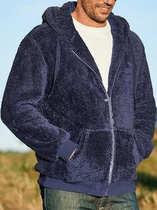 Men's Sherpa Fleece Hoodie Winter Warm <b>Teddy</b> Pullover Sweatshirt Custom Men's <b>Teddy</b> Fleece Hoodie Oversized Sherpa Sweatshirt - Product Image 5