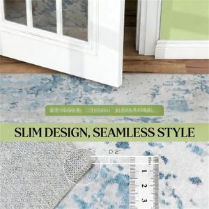 Tappeto Lavabile in Lavatrice Blu per Soggiorno, Camera da Letto e Sala da Pranzo, Set di Tappeti per Pavimento - Product Image 3