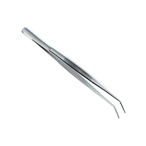 Hot Selling Dental Surgical Dressing Forcep Tweezers Dull Finish <b>Manual</b> Mariam Tweezers Angled Tip Surgical Aid Tweezers - Product Image 5