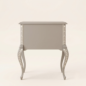 Wholesale Antique French Style Bone Inlay Bedside <b>Table</b> Furniture for Bedroom Bedside Cabinet Farmhouse Curved Leg <b>End</b> <b>Table</b> - Product Image 2