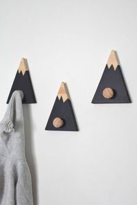 Modern Wooden Wall Mounted <b>Key</b> Holder Rack with Hooks for Home Entryway Organizer Handmade Solid Wood <b>Key</b> <b>Hanger</b> Decorative - Product Image 2