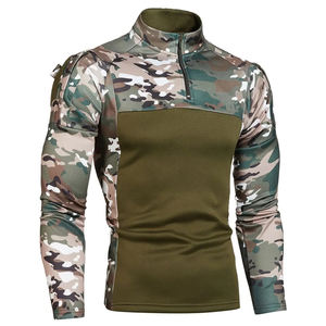 Men Comfy Long Sleeve Quarter Zip <b>Mid</b> <b>Layer</b> Jacket, Suitable For Sports, Workout, Wear 1/4 Zipper Long Sleeve Jacket - Product Image 4