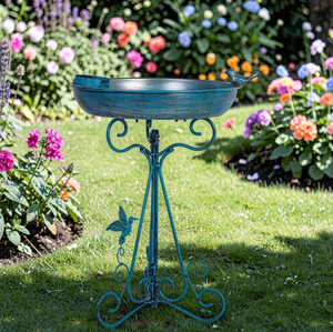 Bassin de remplacement en cuivre antique pour bain d'oiseaux, à fixer sur terrasse de jardin extérieur, pour oiseaux sauvages, spa pour oiseaux - Product Image 4
