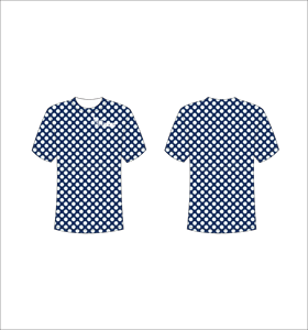 T-shirt à pois pour homme Ferocious, manches courtes, col rond, respirant, polyester, coupe classique, imprimé - Product Image 1