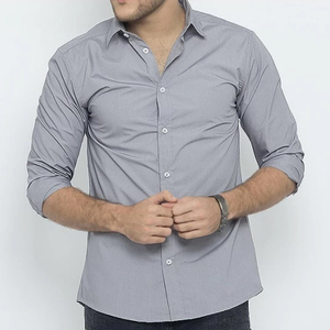 Chemise habillée à carreaux 100 % coton pour homme, manches longues boutonnées, décontractée, séchage rapide, écologique, vente en gros, fabriquée en usine - Product Image 1