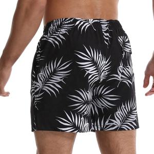 QUICK DRY 2024 shorts homme vente en gros OEM service motif personnalisé imprimé mens maillots de bain séchage rapide shorts de plage avec poches - Product Image 3