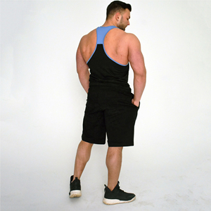 Workout Men Tank Top Knitted Casual Breathable Lightweight Stretch Fabric Compression Custom Printed O-neck For Sports <b>Running</b> - Product Image 3