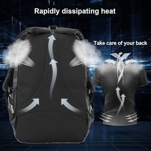 KHIMASHAM INDUSTRY Unisex Geometric Polyester <b>Backpack</b> 30-40L Large Capacity Adjustable Shoulder <b>Straps</b> Zipper Closure - Product Image 6