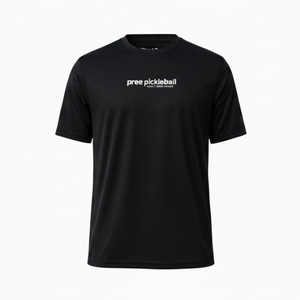 Custom Logo Mens Pickleball Performance Breathable Short Sleeve Quick Dry Crew Neck <b>Polyester</b> <b>T</b>-<b>Shirt</b> OEM ODM - Product Image 2