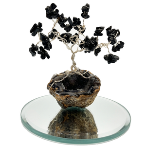 Black Tourmaline Agate Crystal Chip <b>Tree</b> Reiki Decor <b>Artificial</b> <b>Tree</b> of Life Natural Stone 7 Chakra Crystal Chip Gifts Luc - Product Image 3
