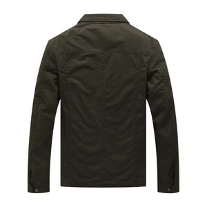 Chaqueta Vaquera Personalizada Color Oliva para Hombre, Cierre Completo, Manga Larga, Cuello Alto, Estilo Casual Urbano - Product Image 2
