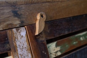 Rustic Reclaimed Wood <b>Sideboard</b> with Metal Frame Handmade Antique <b>Storage</b> Cabinet for Living Room Furniture - Product Image 3