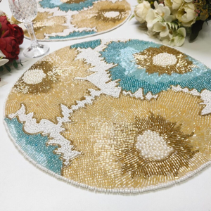 Set de table perlé fait main, de luxe, par Creative Art Zone - Product Image 5