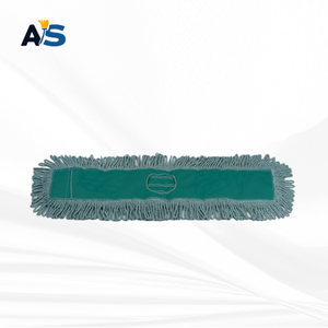 A&S Durable 5x4 Grey Green Dust <b>Mop</b> with Synthetic Cotton Fibers Cut-End Design and Deep Green Backing for Multi-Floor Cleaning - Product Image 4