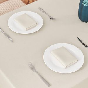2 Pack 52x70 Inch Rectangle <b>Tablecloth</b> Water-Resistant Wrinkle-Free Linen Textured Fabric <b>Washable</b> Decorative Table Cloth for - Product Image 4