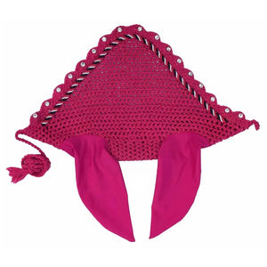 Velo antimoscas ecuestre tejido a mano ajustable, a prueba de viento para invierno, de secado rápido, protección para caballos, gorro para orejas, color personalizado, duradero - Product Image 5