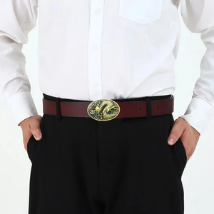 Boucles de <span class=keywords><strong>ceinture</strong></span> détachables et ajustables en forme de dragon chinois pour hommes, en laiton massif ou en alliage de zinc vintage, personnalisables, vente en gros - Product Image 6
