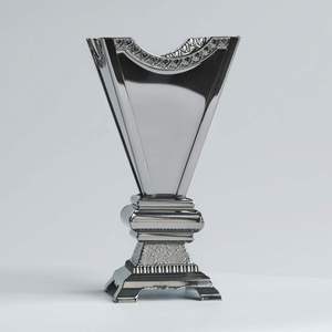 Wholesale Traditional Square Pyramid Metal <b>Bakhoor</b> Burner Gunmetal Silver Engraved Detail <b>Oud</b> Incense Holder Bulk Arabian Mabkha - Product Image 3