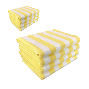 Toalla de Playa de Microfibra y Algodón a Rayas, Súper Absorbente, de Secado Rápido, Suave, Ecológica, de Primera Calidad, Anti-Irritación, para Uso Diario - Product Image 4