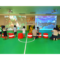 Shooting Star TreasureHunter Awesome Island Kids Cafe, Software Interactivo Táctil, Pantalla de Proyección con Sensor, Tablero Personalizable