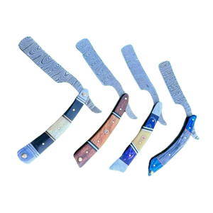 Navaja de barbero de acero inoxidable, herramienta de afeitado profesional para recortar la barba, dar forma al cabello y cuidar el aspecto. - Product Image 1