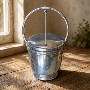 Premium Silver Plated <b>Ice</b> Bucket With Lid And Tongs Metal <b>Ice</b> Bucket Wholesale Supplier Double Walled Copper Wine <b>Cooler</b> Supply - Product Image 4