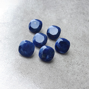 Sodalite facettée de qualité AAA+, taille coussin, calibrée, dos plat, pierre précieuse naturelle, pour bijoux, tailles personnalisées disponibles - Product Image 6